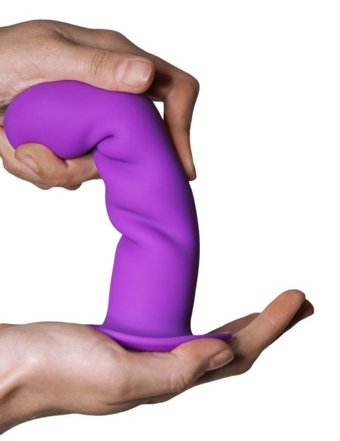 Adrien Lastic Hitsens 3 Fioletowy 18,2 cm - Elastyczny model silikonowy Adrien Lastic Hitsens 3 Fioletowy 18,2 cm - Elastyczny model silikonowy