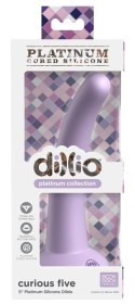 Dillio Platinum Curious Five 14,6 cm silikonowy zakrzywiony fioletowy