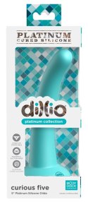 Dillio Platinum Curious Five silikonowy model zakrzywiony 14,6cm turkus