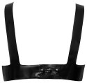 LateX Biustonosz Lateksowy Czarny L - Regulowany Top Fashion