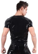 Late X Klasyczna Koszulka Lateksowa Czarna Unisex XL