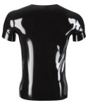 Late X Klasyczna Koszulka Lateksowa Czarna Unisex XL