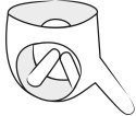 Late X Majtki Lateksowe z Trzema Elementami Anatomicznymi Czarny S-L