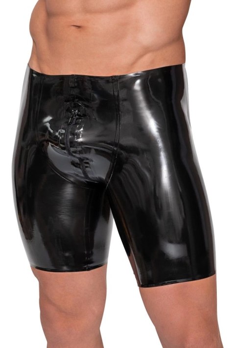 LateX Spodenki Lateksowe Czarne z Zamkiem Błyskawicznym L LateX Spodenki Lateksowe Czarne z Zamkiem Błyskawicznym L