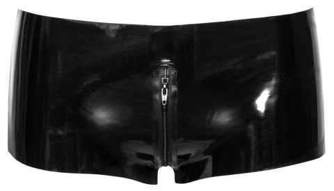 LateX Spodenki Lateksowe Czarny Zamek 2XL Anatomiczny Fason LateX Spodenki Lateksowe Czarny Zamek 2XL Anatomiczny Fason