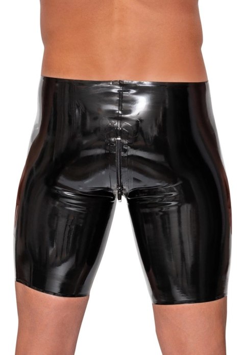 LateX Spodenki Lateksowe Czarny Zamek Błyskawiczny S LateX Spodenki Lateksowe Czarny Zamek Błyskawiczny S