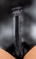 LateX Spodenki lateksowe czarne z zamkiem, model M, naturalny materiał