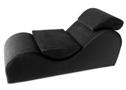 Liberator Esse - Leżanka relaksacyjna czarna, ergonomiczna, 162 cm