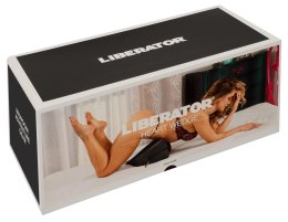 Liberator Heart Wedge Czarna poduszka anatomiczna klin 45,5x35,5x18 cm