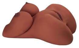PDX Plus EZ Bang Torso Brown - anatomiczny tors, model z piersiami, TPE