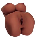 PDX Plus EZ Bang Torso Brown - anatomiczny tors, model z piersiami, TPE
