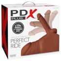 PDX Plus Perfect Ride Brown - Tors męski z ruchomym elementem, model anatomiczny