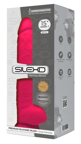 SilexD Model 15 Pink - Elastyczny model z przyssawką, 38 cm