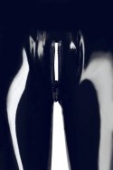 Late X Legginsy Lateksowe Czarne S z 3-kierunkowym zamkiem