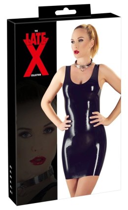 Late X Sukienka Lateksowa Mini Czarna 2XL - Anatomiczny Fason