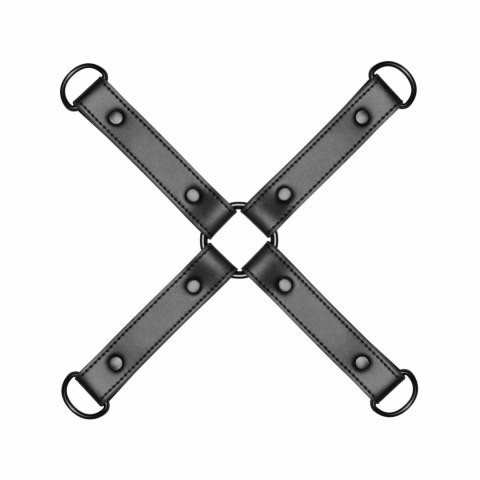 EasyToys system połączeniowy Hog Tie czarny, wytrzymały skaj