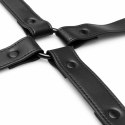 EasyToys system połączeniowy Hog Tie czarny, wytrzymały skaj