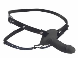 XR Brands Vibrating Silicone Sheath Black - system z pilotem, regulowany