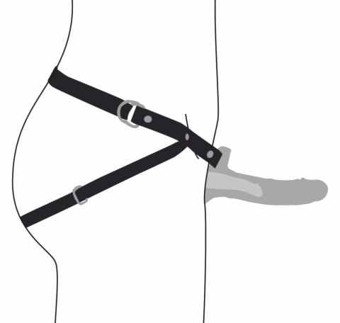 XR Brands Vibrating Silicone Sheath Black - system z pilotem, regulowany XR Brands Vibrating Silicone Sheath Black - system z pilotem, regulowany