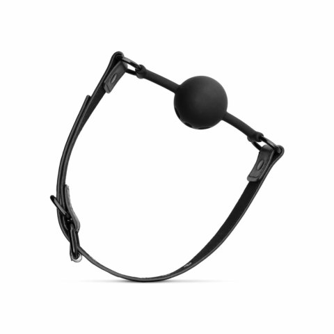 Shots Breathing Ball Gag silikonowy czarny z regulowanym paskiem Shots Breathing Ball Gag silikonowy czarny z regulowanym paskiem