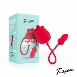 Teazers Rose - Dwustronny stymulator w kształcie róży