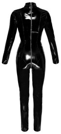Black Level Kombinezon Winylowy Czarny Zamek w Kroku 2XL