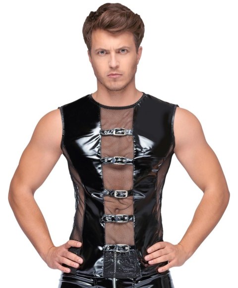 Black Level Koszulka Vinylowa Bez Rękawow z Siateczką L Czarna Black Level Koszulka Vinylowa Bez Rękawow z Siateczką L Czarna