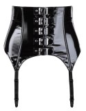 Black Level Pas do Pończoch Vinylowy Czarny XS Regulowany