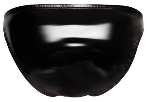 Black Level Slipy męskie XL czarny winylowy połysk z zamkiem Black Level Slipy męskie XL czarny winylowy połysk z zamkiem