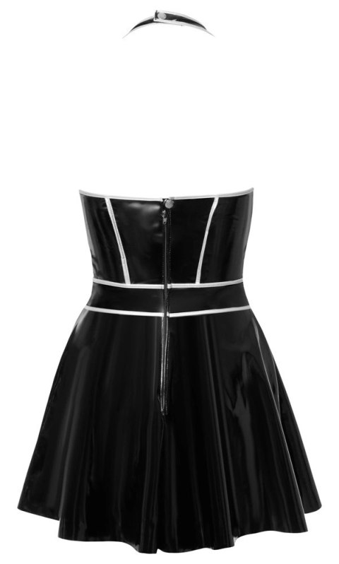 Black Level Sukienka Vinylowa Czarna Srebrne Szwy L Black Level Sukienka Vinylowa Czarna Srebrne Szwy L