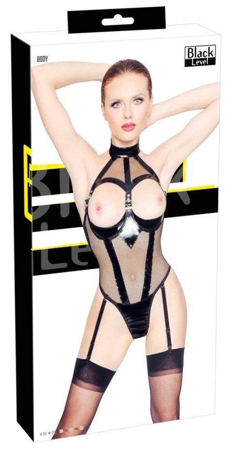 Black Level Body Winylowe z Siateczką XL - Regulowane Ramiączka Black Level Body Winylowe z Siateczką XL - Regulowane Ramiączka