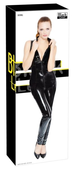 Black Level Kombinezon Vinylowy Czarny XS Zamek Dwukierunkowy