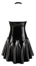 Black Level Sukienka Winylowa z Siateczką Dekolt Halter 2XL Czarna