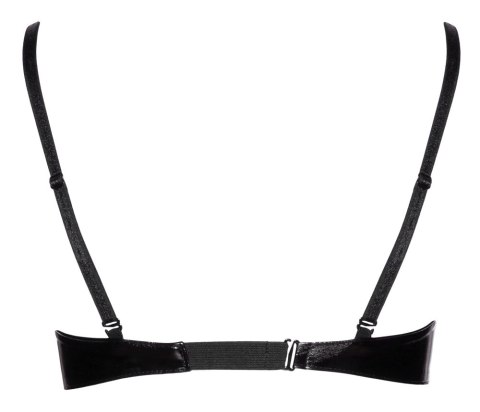 Black Level Biustonosz Vinylowy 85C z Regulacją i Zapięciem na Haczyk Black Level Biustonosz Vinylowy 85C z Regulacją i Zapięciem na Haczyk