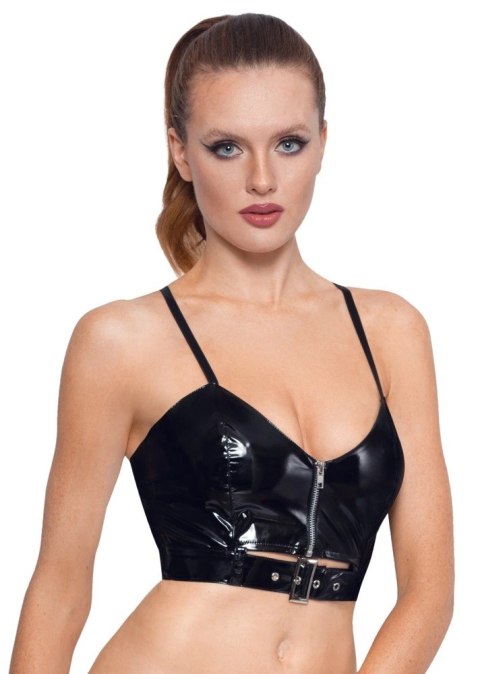 Black Level Top winylowy z zamkiem XS czarny połysk regulowany Black Level Top winylowy z zamkiem XS czarny połysk regulowany