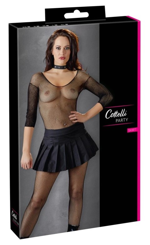 Cottelli Collection Mini Spodniczka Czarna z Suwakiem S Cottelli Collection Mini Spodniczka Czarna z Suwakiem S