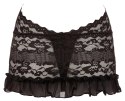 Cottelli Collection Sukienka Koronkowa Halterneck Czarna L z Stringami