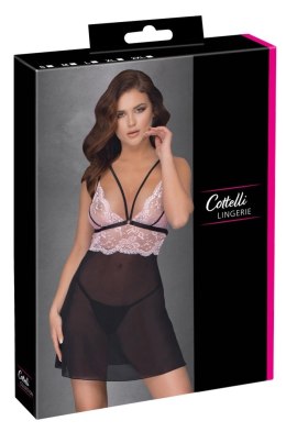 Cottelli LINGERIE Halka Babydoll Plus Size Rożowa Koronka 2XL
