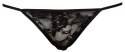 Cottelli Lingerie Koszulka Nocna Koronkowa + Stringi Czarna 2XL