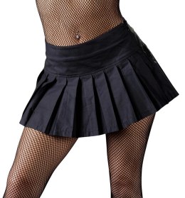 Cottelli PARTY Mini spodniczka plisowana z suwakiem czarna XL