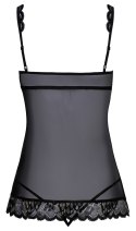 Kissable Babydoll S/M czarna z koronką i stringami elegancki komplet