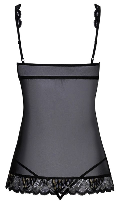 Kissable Babydoll S/M czarna z koronką i stringami elegancki komplet Kissable Babydoll S/M czarna z koronką i stringami elegancki komplet