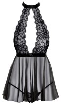 Kissable Haleczka Babydoll L/XL Czarna z Koronką i Stringami