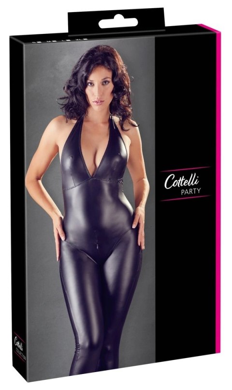 Cottelli Collection Kombinezon Matowy Czarny M z Dwukierunkowym Zamkiem Cottelli Collection Kombinezon Matowy Czarny M z Dwukierunkowym Zamkiem