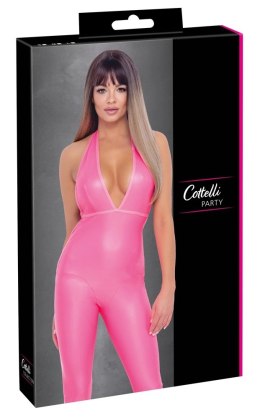 Cottelli PARTY Kombinezon Neon Roż Matowy + Stringi S