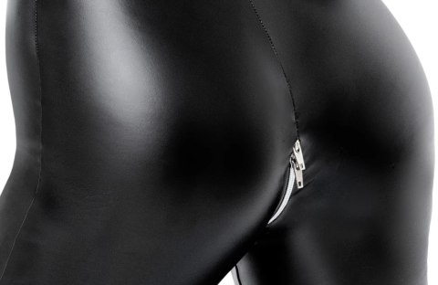 Noir Bodywear Kombinezon Czarny Matowy XL Srebrny Zamek Noir Bodywear Kombinezon Czarny Matowy XL Srebrny Zamek