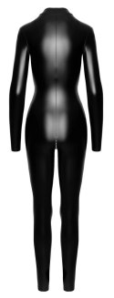 Noir Bodywear Kombinezon Czarny Matowy XL Srebrny Zamek