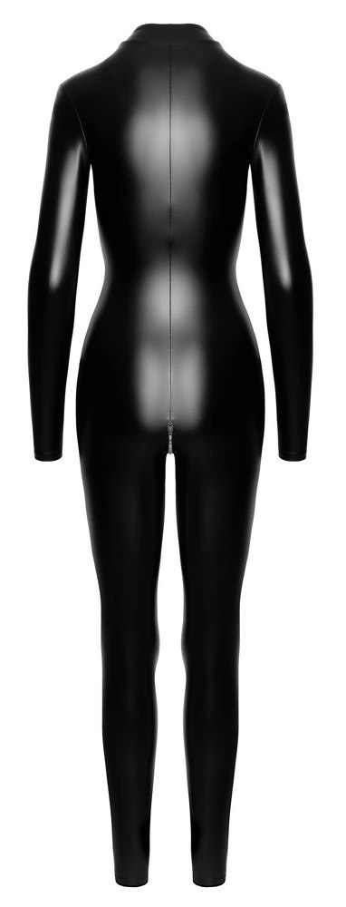 Noir Bodywear Kombinezon Czarny Matowy XL Srebrny Zamek Noir Bodywear Kombinezon Czarny Matowy XL Srebrny Zamek
