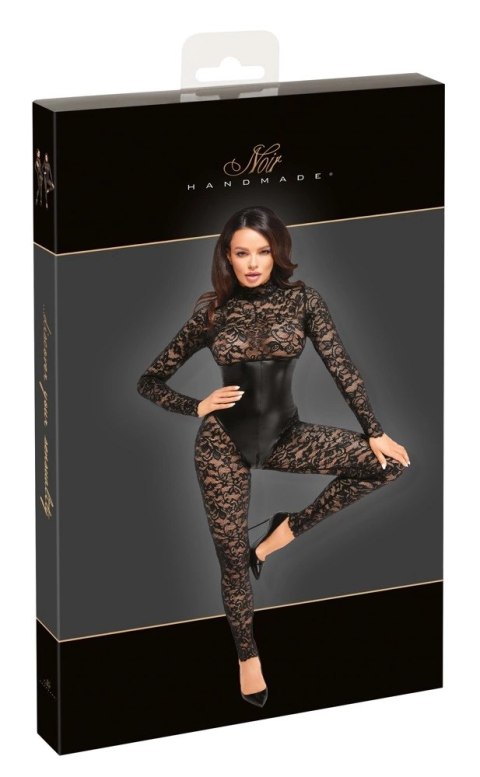 Noir Handmade Kombinezon Koronkowy z Gorsetem Matowym S