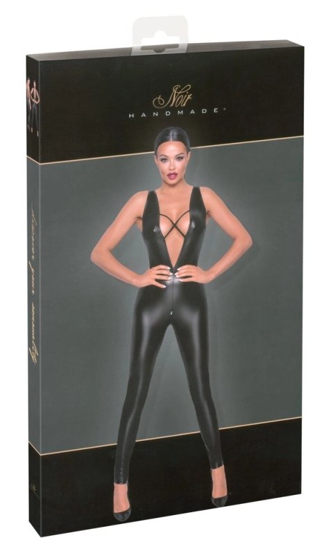 Noir Powerwetlook Kombinezon Bez Rękawow L Tasiemki Matowy Połysk Noir Powerwetlook Kombinezon Bez Rękawow L Tasiemki Matowy Połysk